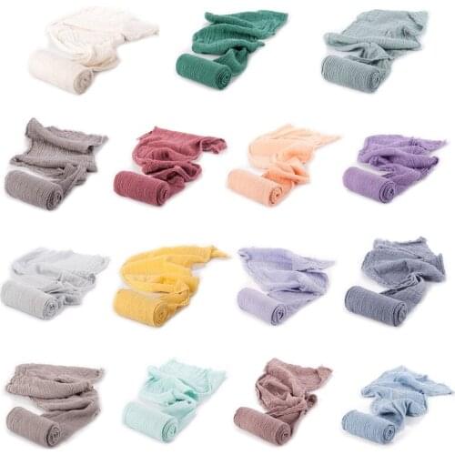 Newborn Photo Elastic Wrap Blanket Girl Boy Cotton Rug Photography Props Q1FE