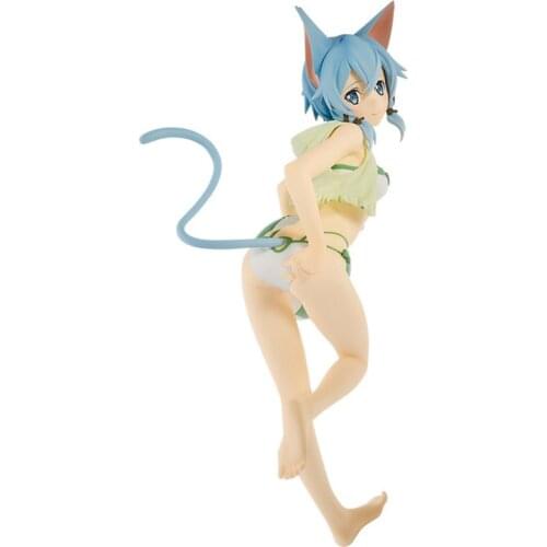 EXQ Figure Sword Art Online Asada Shino Swimsuit Ver. Anime Figure Sexy Girl Japanese Adult PVC Action Figure Toys Model 24cm