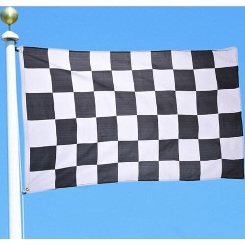 Aerlxemrbrae 3*5FT Racing Flag Hanging Racing Checkered Flag Banners Decorative Sports Car Flag Birthday Party Decorations Kids