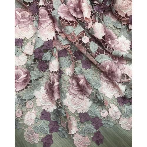 Guipure lace fabric african lace fabric 2020 high quality lace HF243