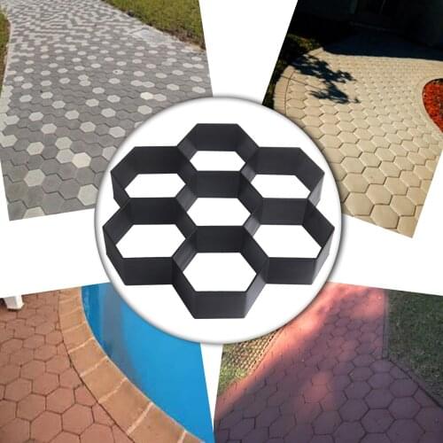Hot sale DIY Patio Walk Maker Stepping Stone Concrete Paver Mold Reusable Path Maker Mold Garden Paving Stone Molds 30*30cm