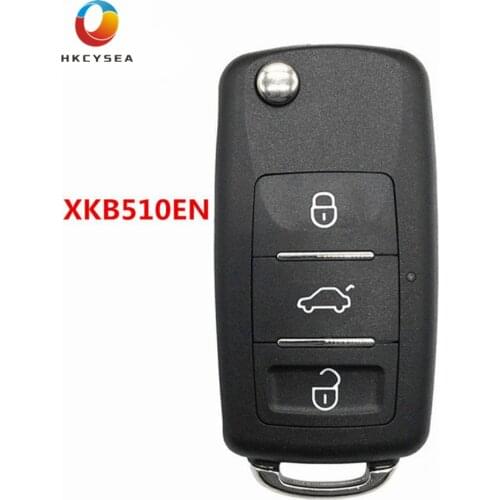 HKCYSEA 3 Button VVDI2 Wire Remote Control Car Key English Language for Xhorse VVDI Key Tool Max VVDI Mini XKB510EN