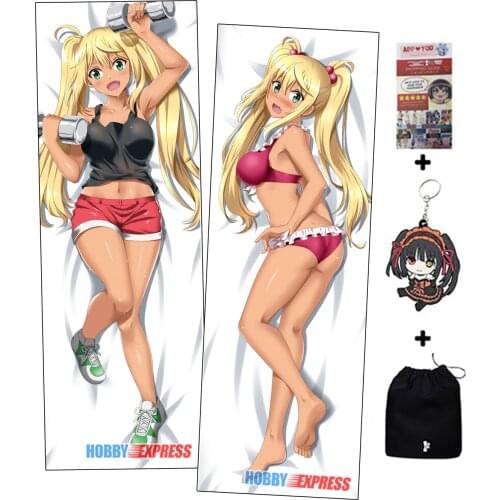 Hobby Express Hibiki Sakura Dumbbell Nan Kilo Moteru? Dakimakura Japanese Otaku Waifu Hugging Body Pillow Cover ADP19058-1