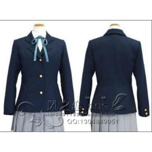 K-ON! Yui Hirasawa Mio Akiyama Ritsu Tainaka Tsumugi Kotobuki Sakuragaoka High School uniform Dress Cosplay Costume F016