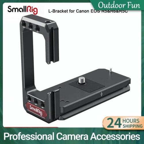 SmallRig Camera L-Bracket Plate For Canon EOS R5 and R6 Arca Baseplate and Side Plate Quick Release Tripod Mounting Plate 2976