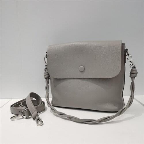 Fashion Casual Women Shoulder Bags Designer Handbags 2021New Soft Genuine Leather Crossbody Messenger Bag Large Bucket Purse