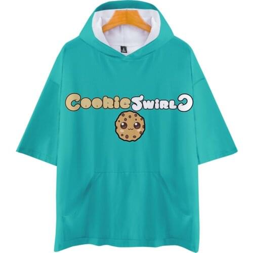 CookieSwirlC 3D Prints Hooded T-shirts Women/Men Fashion Summer Short Sleeve Tshirt Unisex Casual Streetwear Clothes
