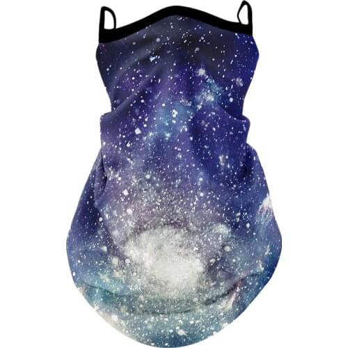 3D Headband Neck Gaiter Tube Scarves Hanging Ear Cover Scarf Breathable Windproof Face Mask Cycling Sports Bandana Men Women