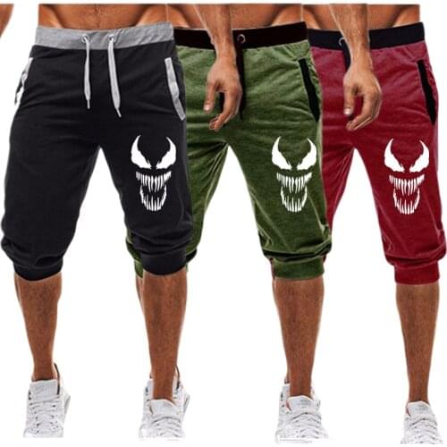 Skull venom Running Shorts Men Sports Jogging Shorts Summer Casual Pockets Mens Gym Men Sport gyms Short Pant Men 2020