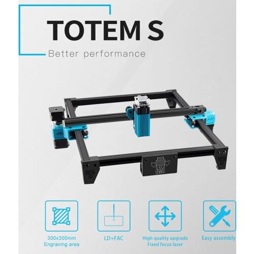 TOTEM S 40W Desktop Laser Engraver Laser Engraving Machine CNC Router High Precision Fast Carver Laser Cutter Grbl Voor Cutter