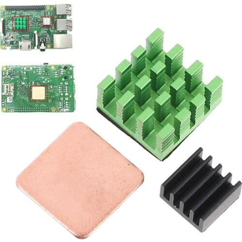 New 3 Model B Aluminum Heat Sink Raspberry Pi Rpi Cooling Cpu Copper Heat Sink Instrument Part & Accessories