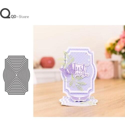 Rectangular Base Border Cutting Dies Stamps Dies Scrapbooking Mold Cut Handmade Tools DIY Craft Decoration Metal Cutting Dies