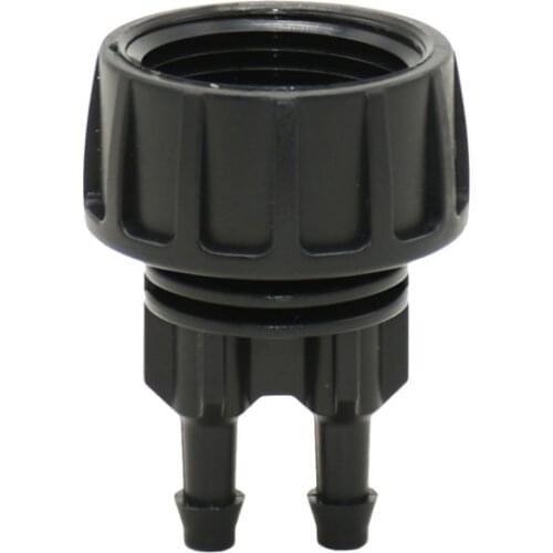 Garden hose 1/4" to 3/4 Female 2-way water splitter Garden tap Barb 4/7 hose Y splitter Irrigation watering 1pcs