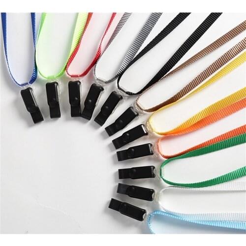 1.0cm Lobster Neck Lanyards Id Badge Holder Neck Strap Safety Breakaway Lanyard for Keys Id Ic Badges Holder Cards