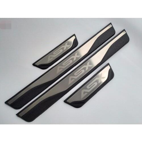 Car Styling For Mitsubishi Asx 2011-2018 Accessories Stainless Steel Door Sill Scuff Plate Protector Guard Car Sticker