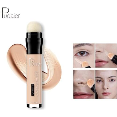 Pudaier 6Colors Eraser Dark Circles Concealer Corrector Brighten Liquid Moisturizer Eyes Face Lips Concealer Pen Base Cosmetics