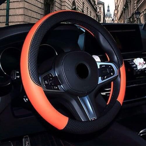 WLMWL Universal car steering wheel cover for Volkswagen All Models polo golf 7 tiguan touran jetta CC beetle Steering Wheel Hubs