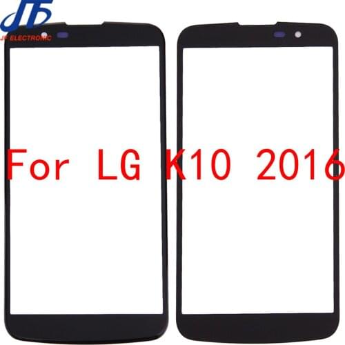 10Pcs/lot For LG K10 K410F M2 K430T K420N K430DS Touch Screen Front Glass Panel Front Outer Glass Lens K10 2016 LCD Glass