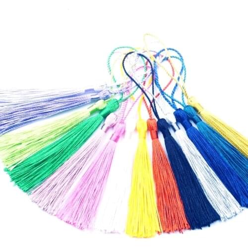 100pcs/lot about 12.5cm wholesale multicolor polyester Charm tassel for home decore curtain fitting bookmark curtains 181051