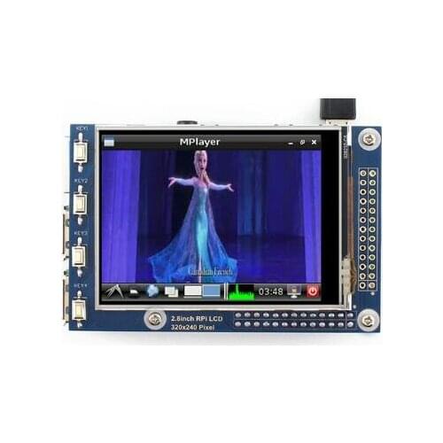 2.8 inch 26P SPI HD TFT LCD Resistive Touch XPT2046 IC 320*240 for Raspberry Pi 3 (Support Raspbian System)