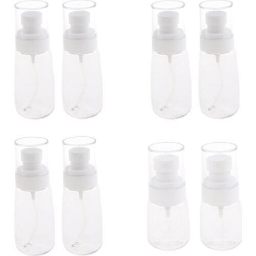 2Pcs Clear Fine Mist Mini Spray Bottle Makeup Liquids Storage Vials - for Essential Oils Perfume Fragrance