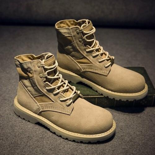2020 Men Military Boots Working Safty Army Combat Militares Tacticos Zapatos Men Shoes cowboy boots mens