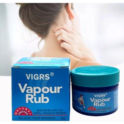 50G White Tiger Balm Ointment Vapour Rub Menthol Refreshing Plaster Treat Toothache Migraine Relief Stomachache Anti Mosquito