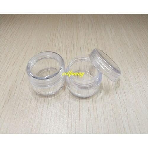 5000pcs/lot 5g Refillable Face Cream Jar Cosmetic Container Plastic Container Empty Sample Makeup bottles