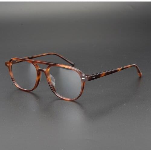 Acetate Transparent Glasses Frame Men Women Vintage Optical Eyeglasses Frames Prescription Spectacles Clear Eyewear Frame Gafas