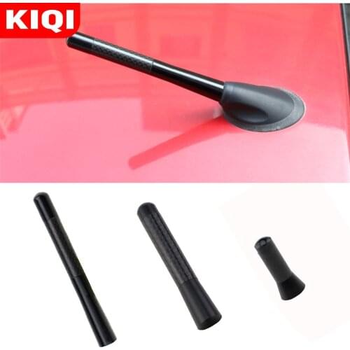 12cm 8cm 3.5cm Carbon Fiber Car FM AM Radio Roof Signal Antenna Modification Replace Parts 1Pc Accessories