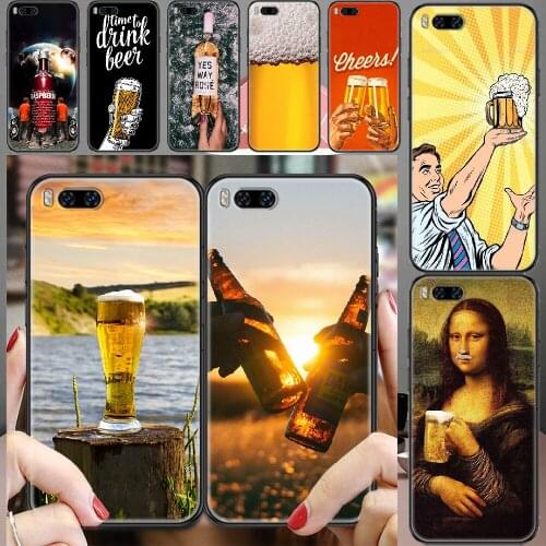 Beer Alcohol Vodka Art Phone case For Xiaomi Mi Max Note 3 A2 A3 8 9 9T 10 Lite Pro Ultra black art back fashion shell soft