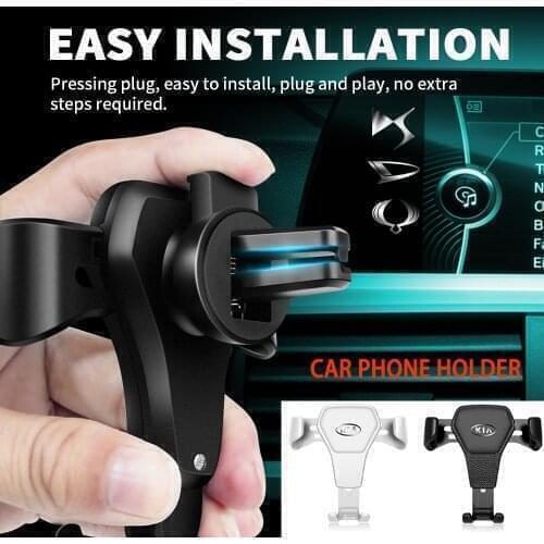 For Morris Garages ZS MG 3 MG 5 1pc Gravity Auto Phone Holder Car Air Vent Clip Mount Mobile Phone Holder CellPhone Stand