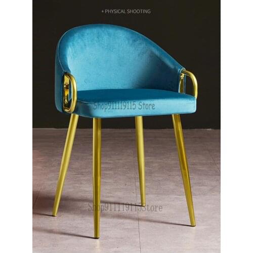 Home Nordic Restaurant Cloth Chair Back Stool Leisure Creative Net Red Ins Luxury Chair Modern Simplicity