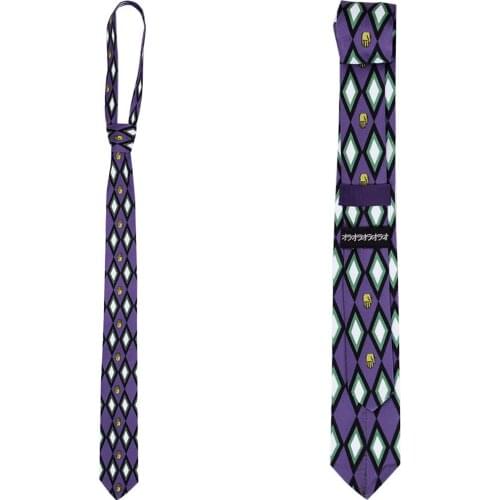 JoJos Bizarre Adventure Kujo Jotaro Cosplay Tie Adult Halloween Party Prop