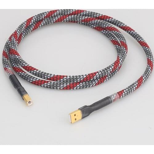 Hi-End OFC USB audio cable data USB cable DAC USB hifi cable A-B usb cable