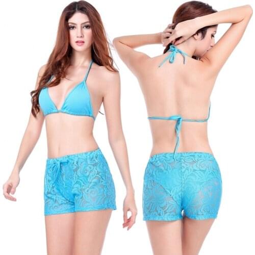 Short Hot Pants Loose Pattern Floral Design Adjustable Tie Petty Sexy Hips up 2021 Casual S.M.L.XL Knee Length Bohemian Lurebuy