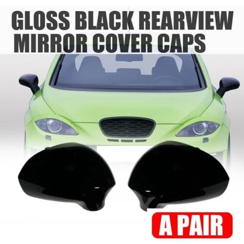 Car Side Mirror Cover Caps for Seat LEON 1P IBIZA 6J EXEO 3R Door Wing Replace Rear View External Part