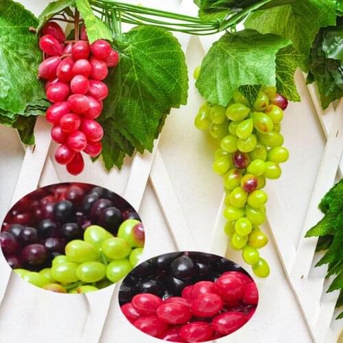 Lovely Artificial Fruit Grapes Fake Decorative Fruit Lifelike Home Wedding Party Garden Decor Accessories Mini Simulation Fruit