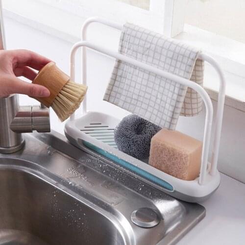 Fashion Towel Rack Water Absorbing Diatom Mud Double Rod Rag Rack For Home Quick Drying Double Rod Rag Rack Kitchen Accessories