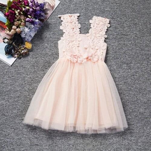 New princess girl dress lace Flower Girl Dresses children infantis clothing costume 2-5 age