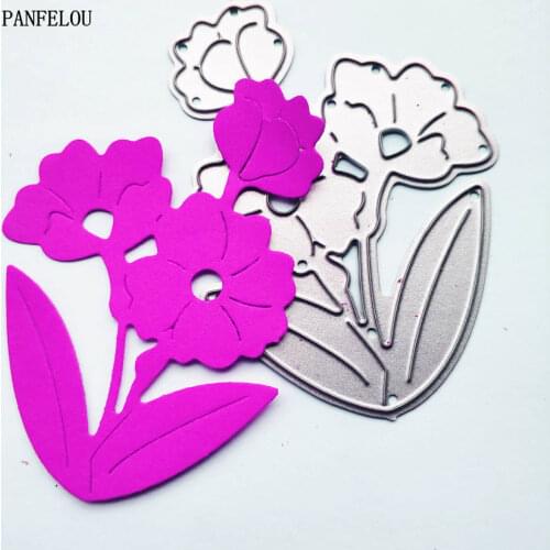 PANFELOU winter jasmine metal craft paper die cutting dies Scrapbooking/DIY Easter wedding Embossing mould cards