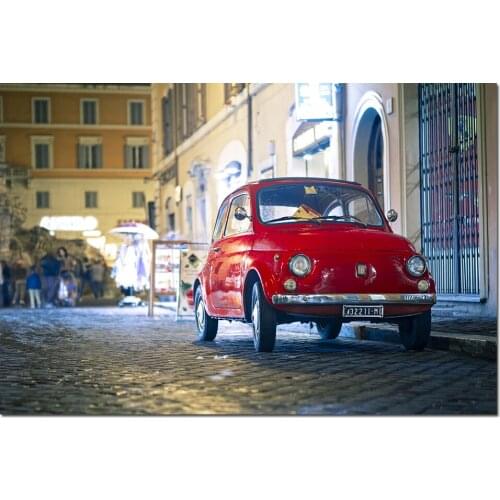Fiat 500PX Car Poster Canvas Paintings Wall Art Pictures Prints for Living Room Home Decor