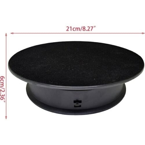 2 Speeds Electric Turntable Display Stand Noiseless Rotating Table Watch Jewelry Holder for Photography Props