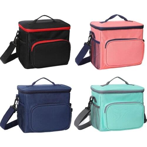 Portable Picnic Cool Bag Refrigerated Insulated Bags Lunch Box Leakproof Camping Shopping Outdoor Travelling Student Women Men