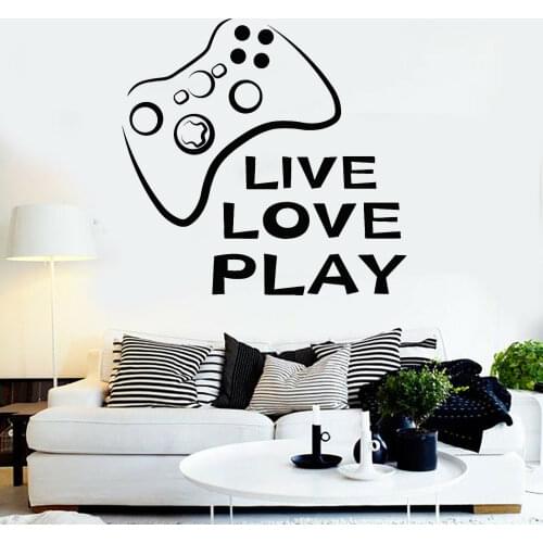 Poster for Living Nail Sticker Vinyl E-sports Joystick Fun Wallpaper Home Stickers Decoration Wall MuralLX259
