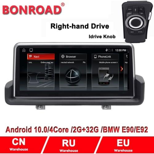 Right-Hand Driver) 10.25"2G+32G 2din Android 10 Auto Radio Car GPS for E90 E91 E92 E93 Multimedia Player Idrive BT Wifi Carplay