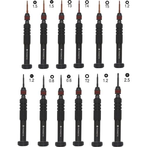12 IN 1 Precision Screwdriver Set Phillips Torx Pentalobe Screwdriver Mobile Screen Repair Tool Kit for Electronics Tool Kit