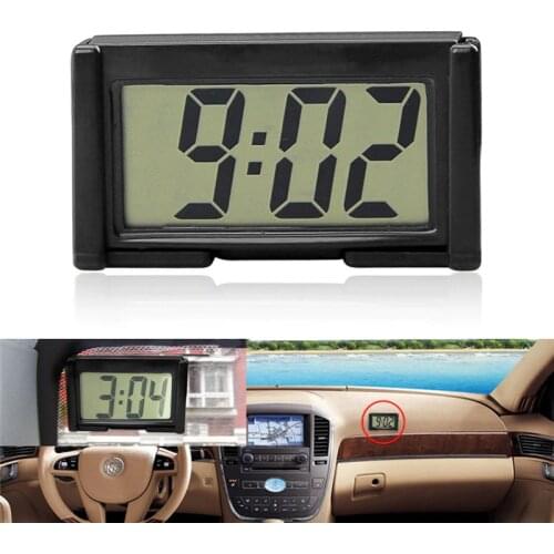Convenient Durable Self-Adhesive Mini Car Clock Auto Car Truck Dashboard Time Bracket Vehicle Electronic Digital Clock#291433