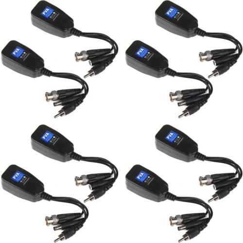 PV CCTV Coax BNC Video Power Balun Transceiver to CAT5e 6 RJ45 Connector 5 Pair