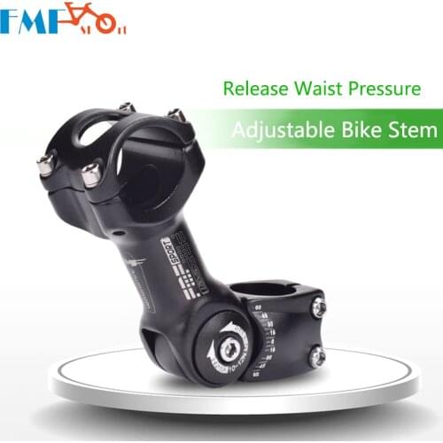 Adjustable Angle Bicycle 25.4/31.88mm Handlebar Stem Riser Aluminum Alloy Front Fork Stem Adapter Mountain Bike Stem Accessories